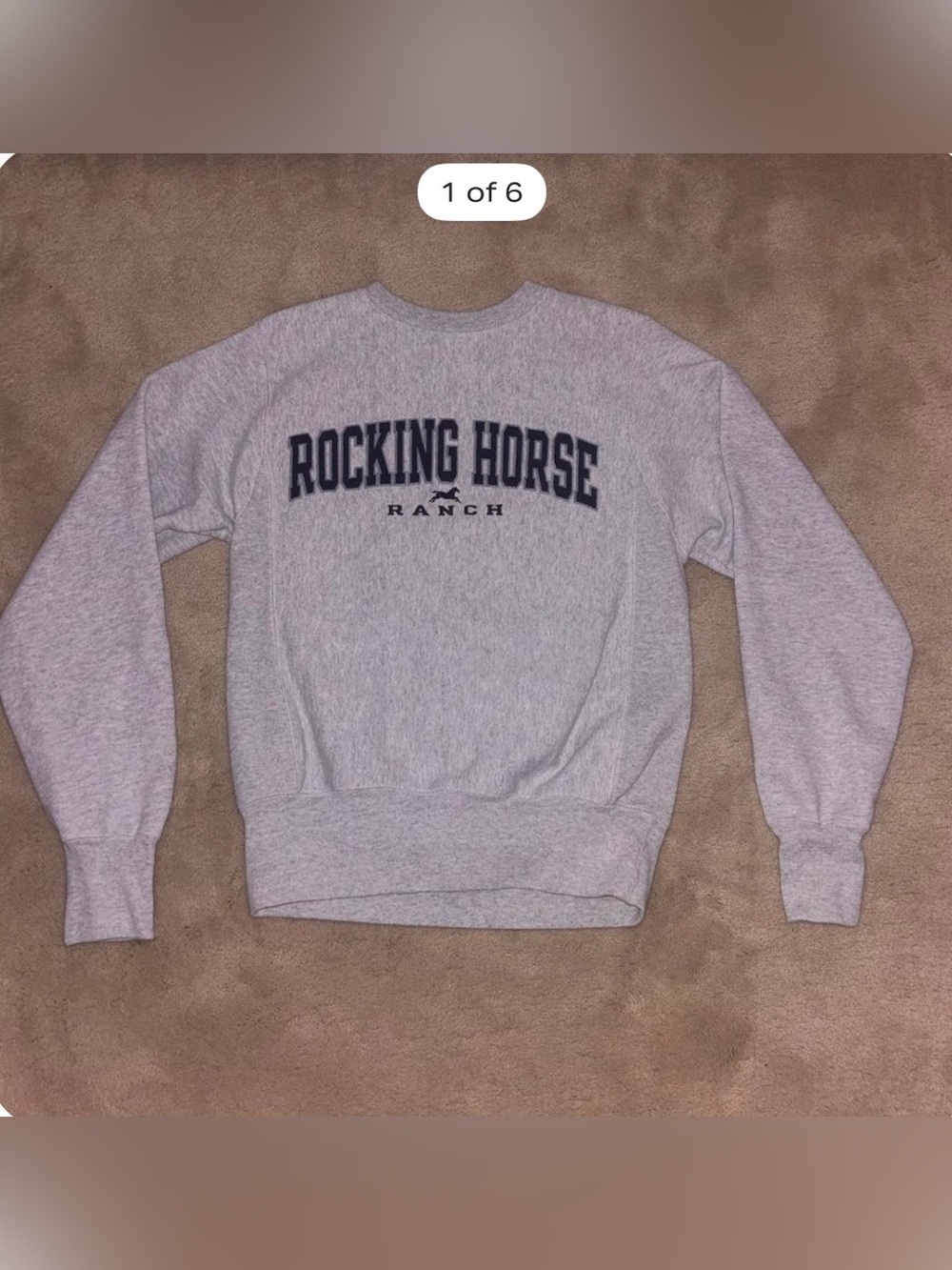 Gray Rocking Horse Ranch Crewneck